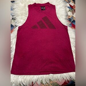 Adidas Maroon Sleeveless Top